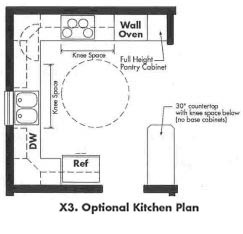 X1 Standard Kitchen Plan Kitchen Plans