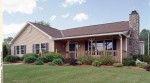 Home Store T-ranch model home with front port at its model home center