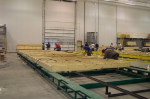 Building the Floors at the Pennwest/Manorwood Homes Factory