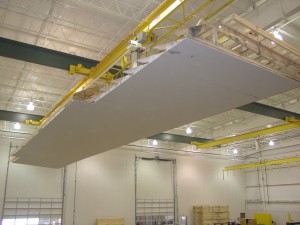 Installing a Ceiling to the Module on the Pennwest/Manorwood Assembly Line