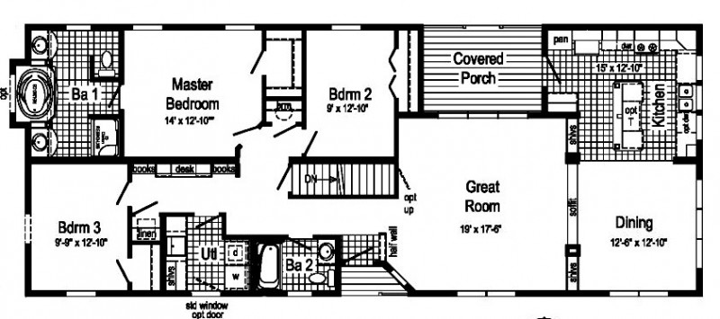 Barclay 1 Story Modular Home Floor Plan