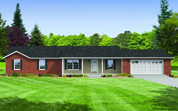 Street View of modular home Landmark - 3 bed 2 bath